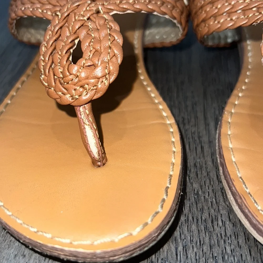 Toddler girl braided thong sandals